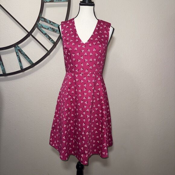 Draper James Dress 4 NWT Pink Floral Fit & Flare - Picture 2 of 6